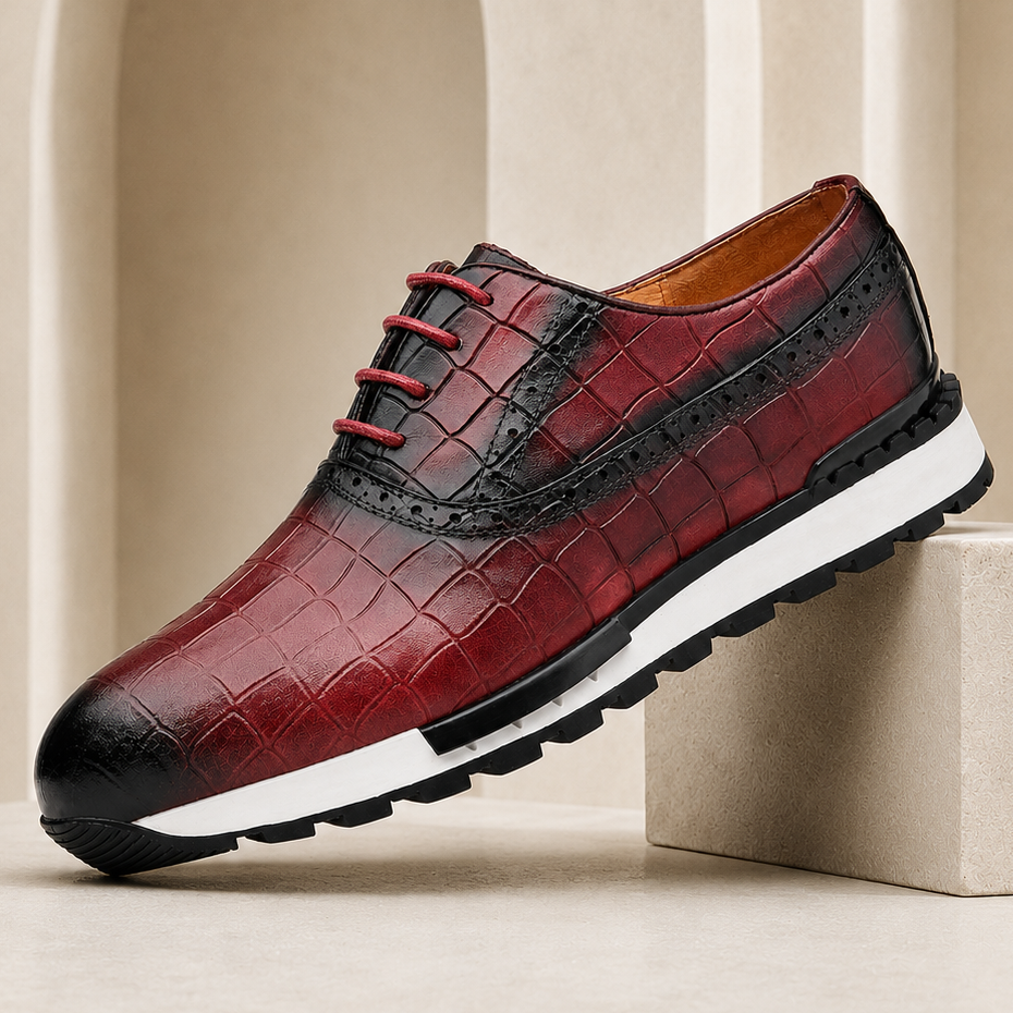 Jonas | Sneakers met krokodilprint Schoenen