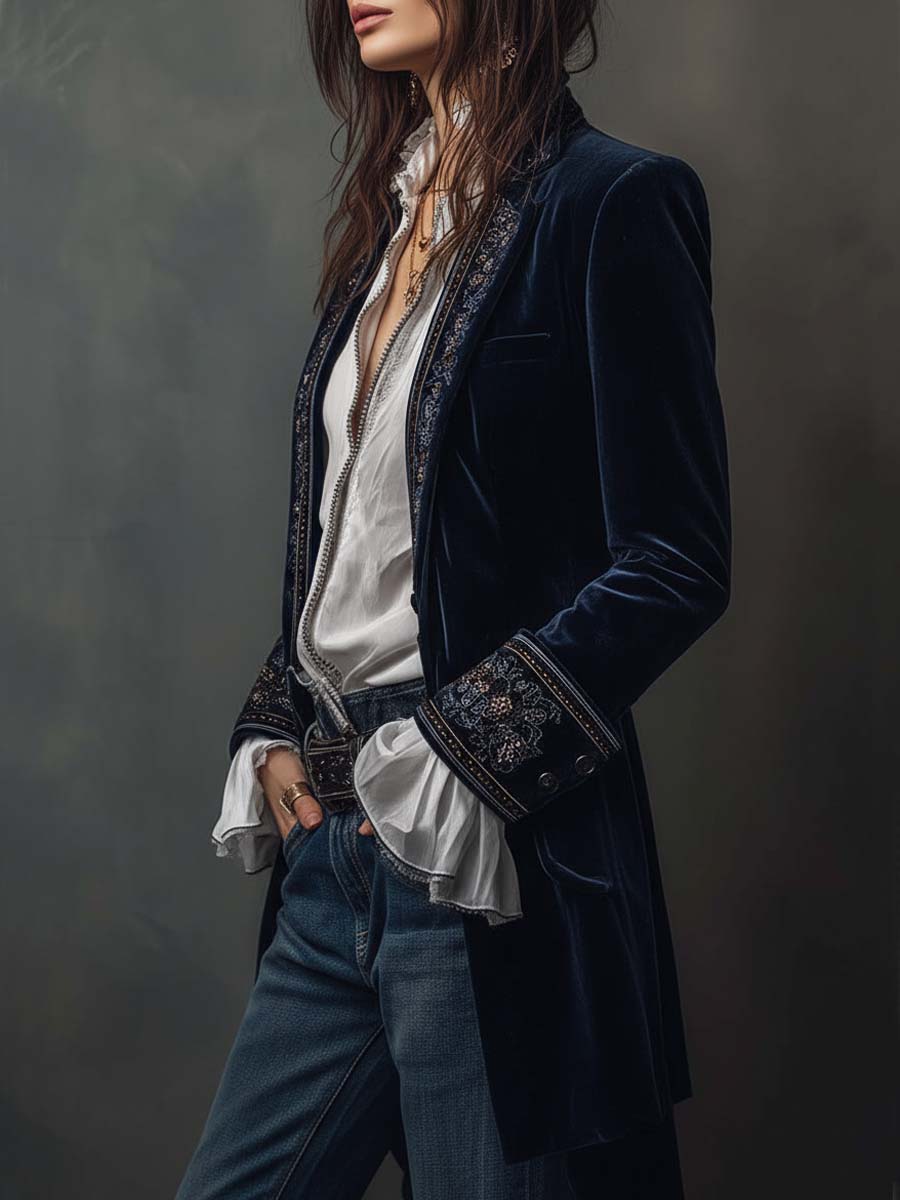 Dayenne | Elegante borduurde blazer
