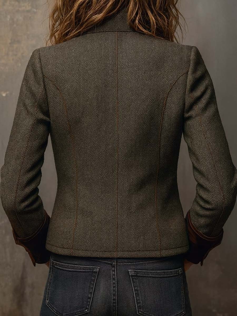 Anne-Fleur | Heritage herringbone blazer