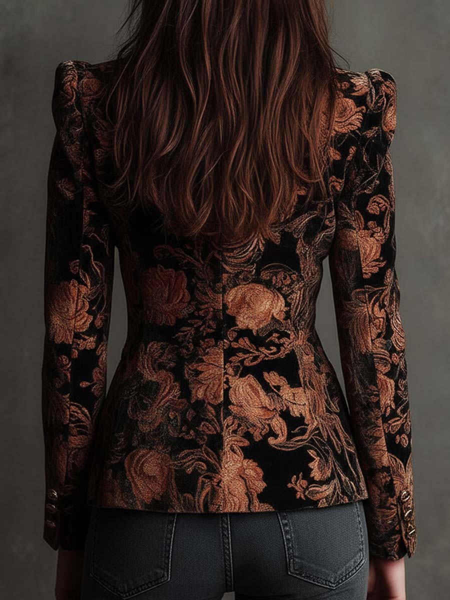 Anne-Maria | Blazer met bloemprint