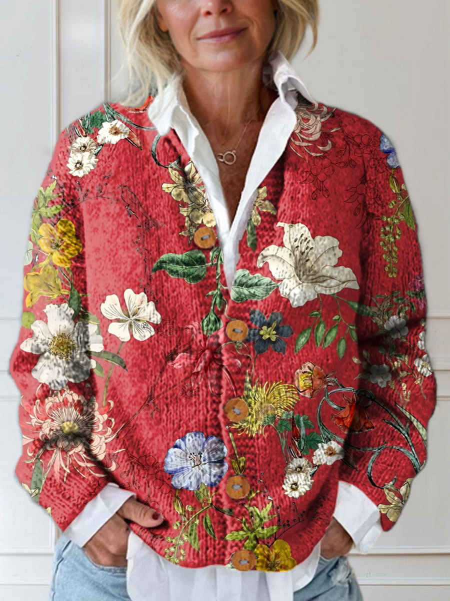 Tatum | Comfortabel Vest met bloemenprint