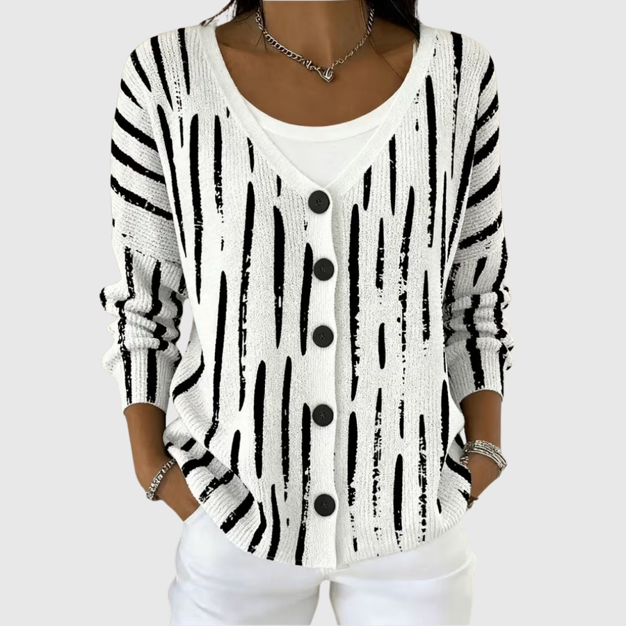 Tessel | Gebreide Hoodies met Knopen