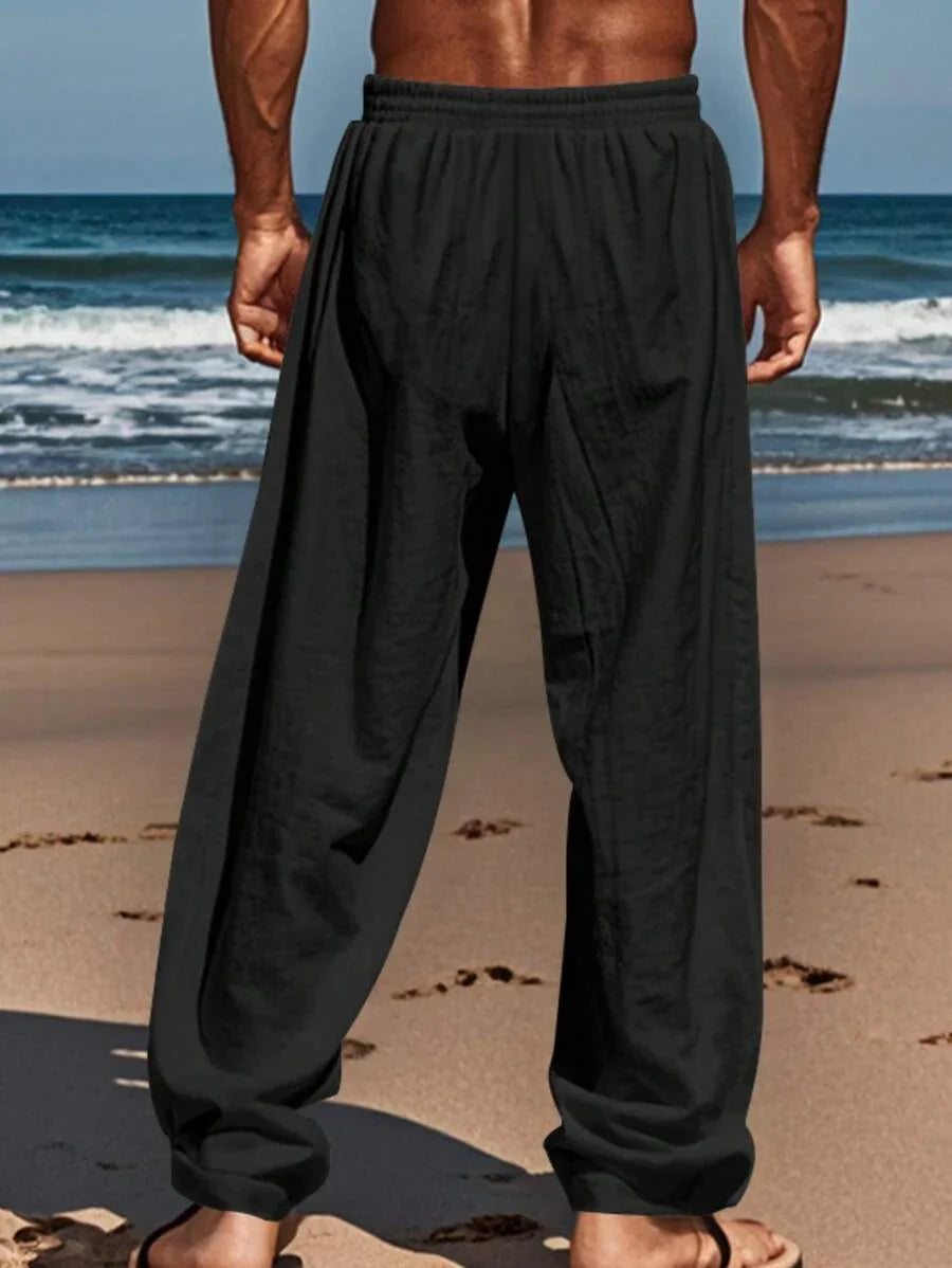 Fos | Lichte linnen broek