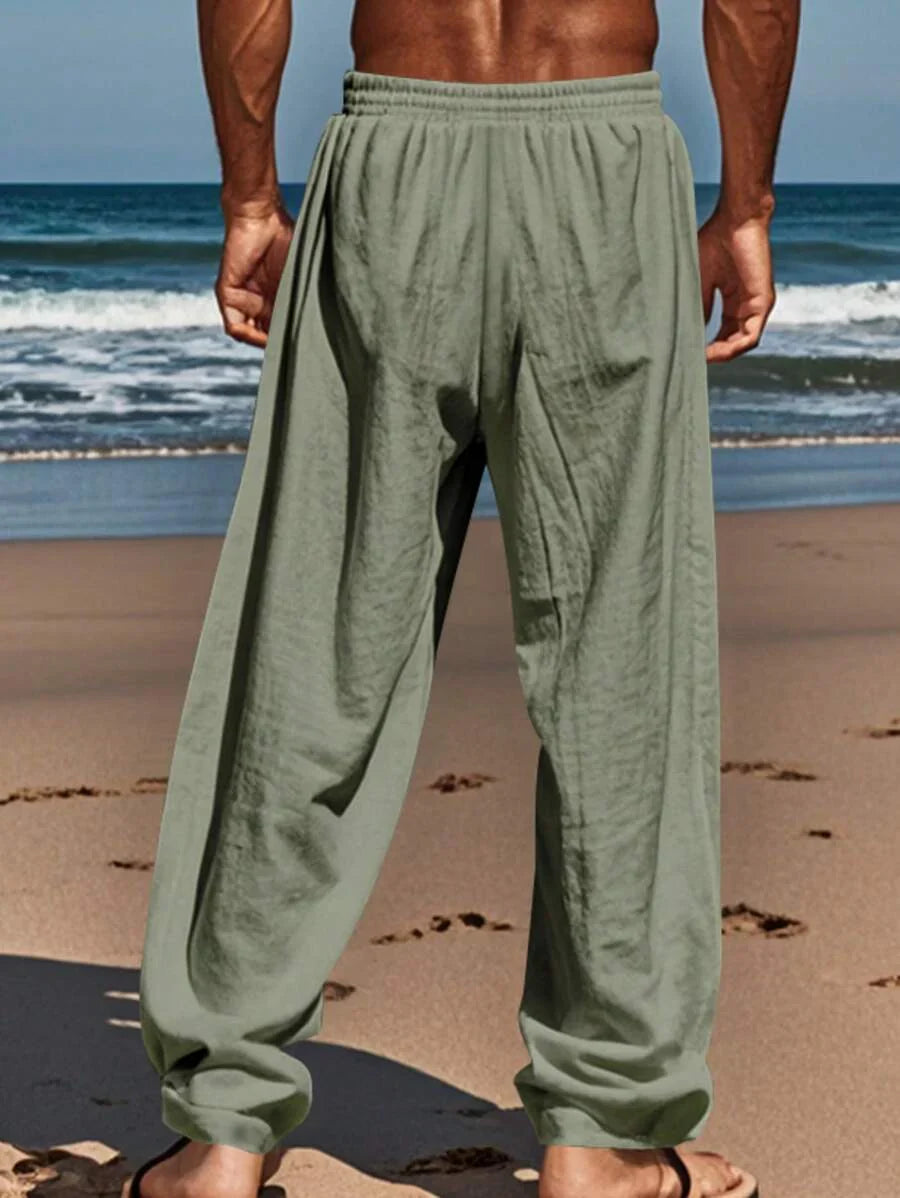 Fos | Lichte linnen broek