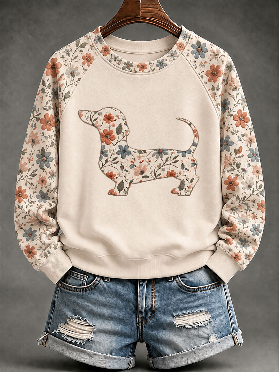Malon | Sweatshirt met bloemenprint