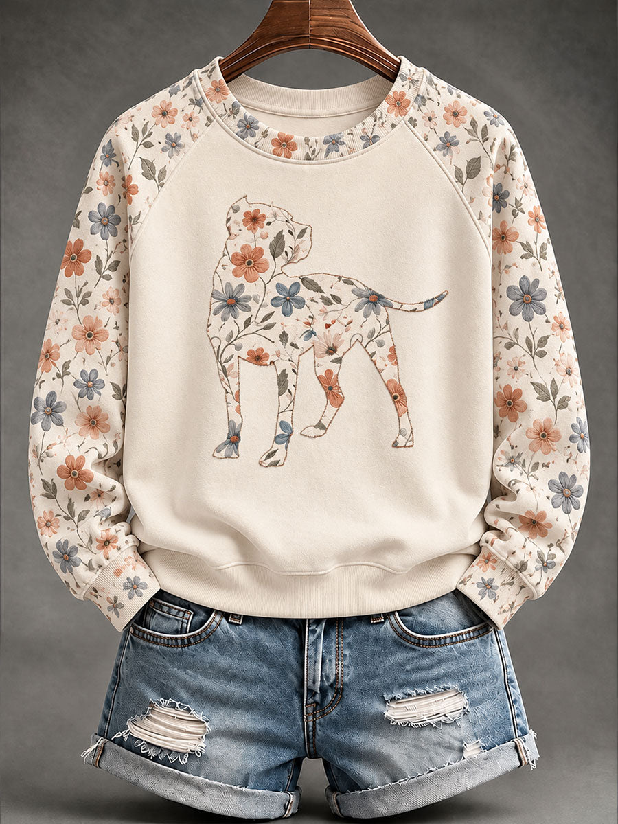 Malon | Sweatshirt met bloemenprint