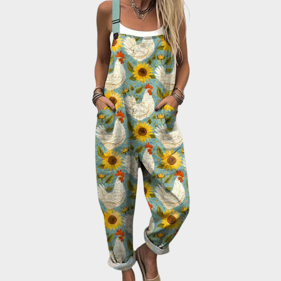 Comfortabele Gedrukte Overalls