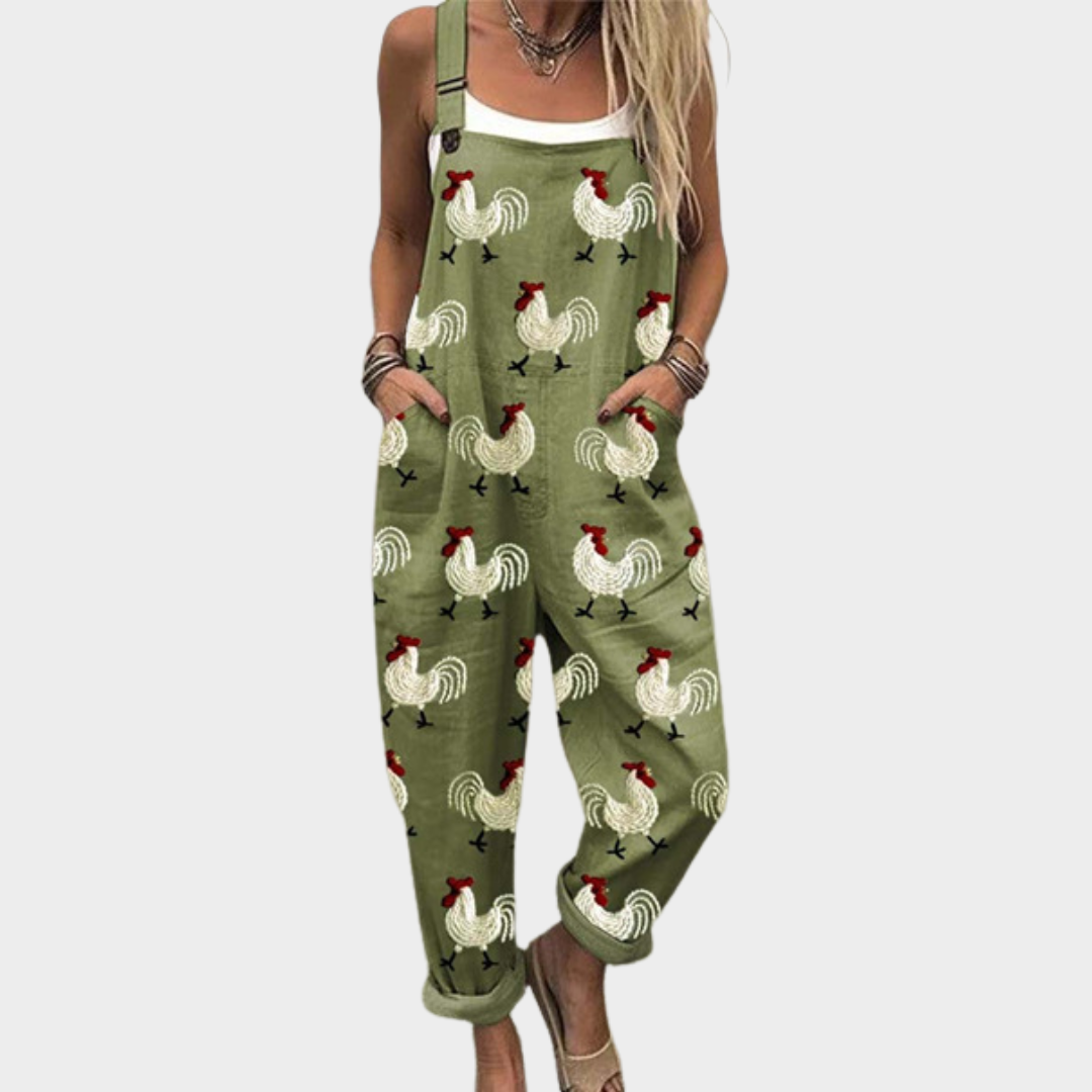 Comfortabele Bedrukte Overalls