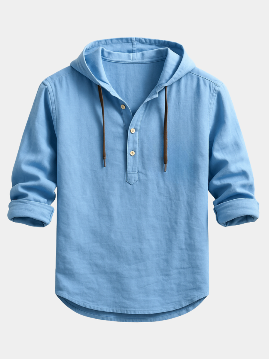 Hessel | Comfortabel Overhemden met Capuchon