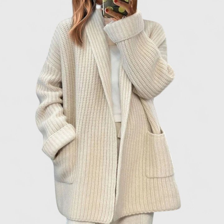 Khadra | Oversized ribgebreide Jassen