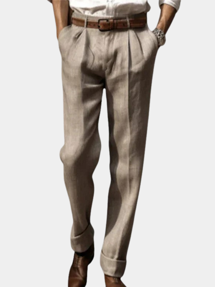 Sjef | Klassieke linnen broek