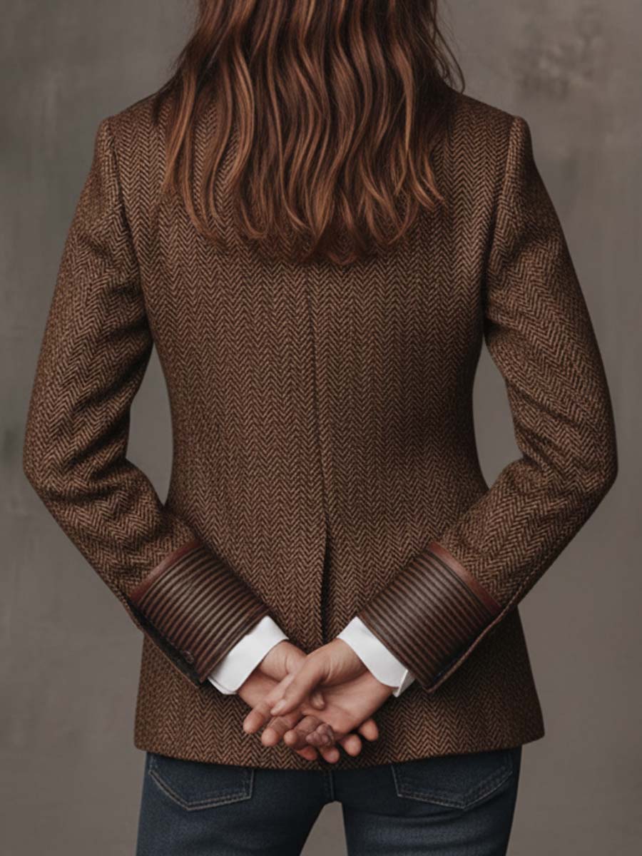 Maybritt | Blazer met ingeweven details
