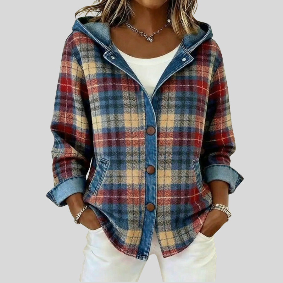Hoi | Geruite Sweatshirts Jacket