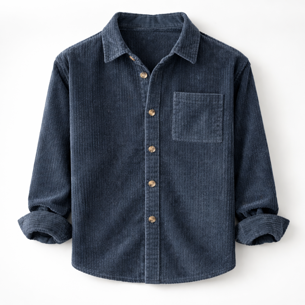 Gerard | Ribfluwelen overshirt