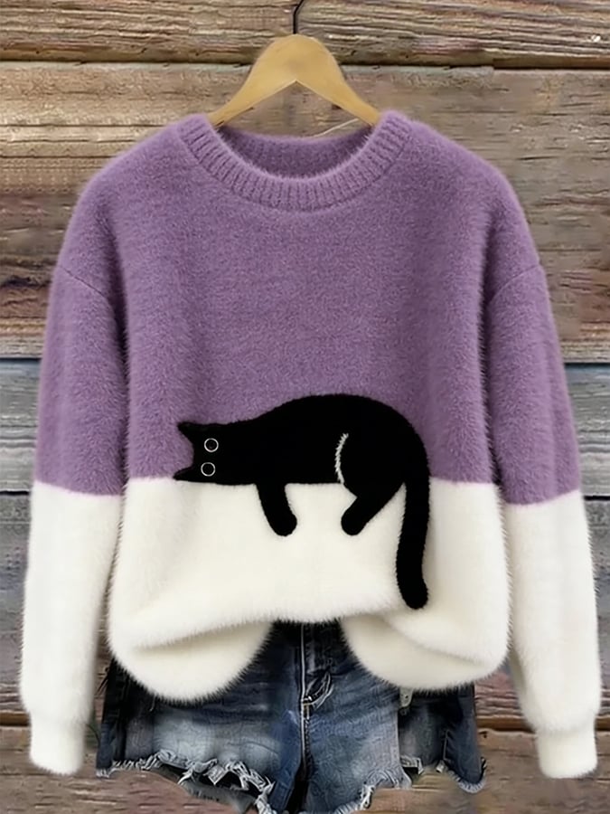 Meagan | Gezellige colorblock trui