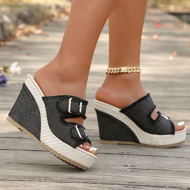 Ada | Wedge Sandalen