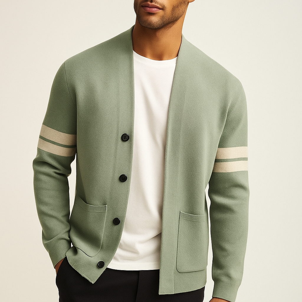 Ludwig | Cardigan met streepdetails