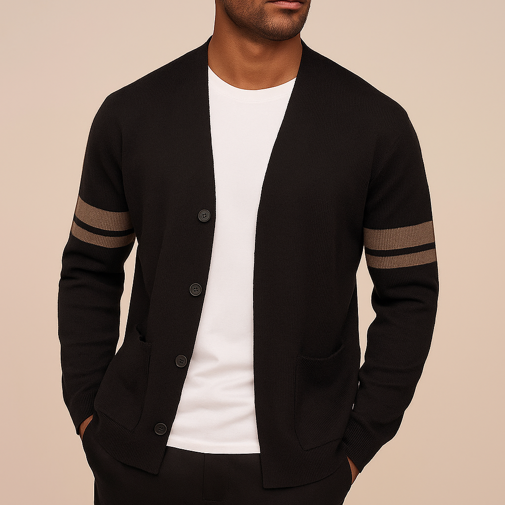 Ludwig | Cardigan met streepdetails