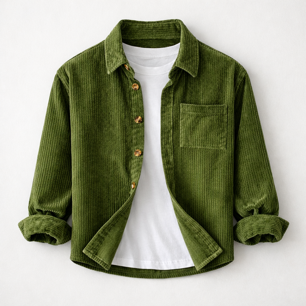 Gerard | Ribfluwelen overshirt