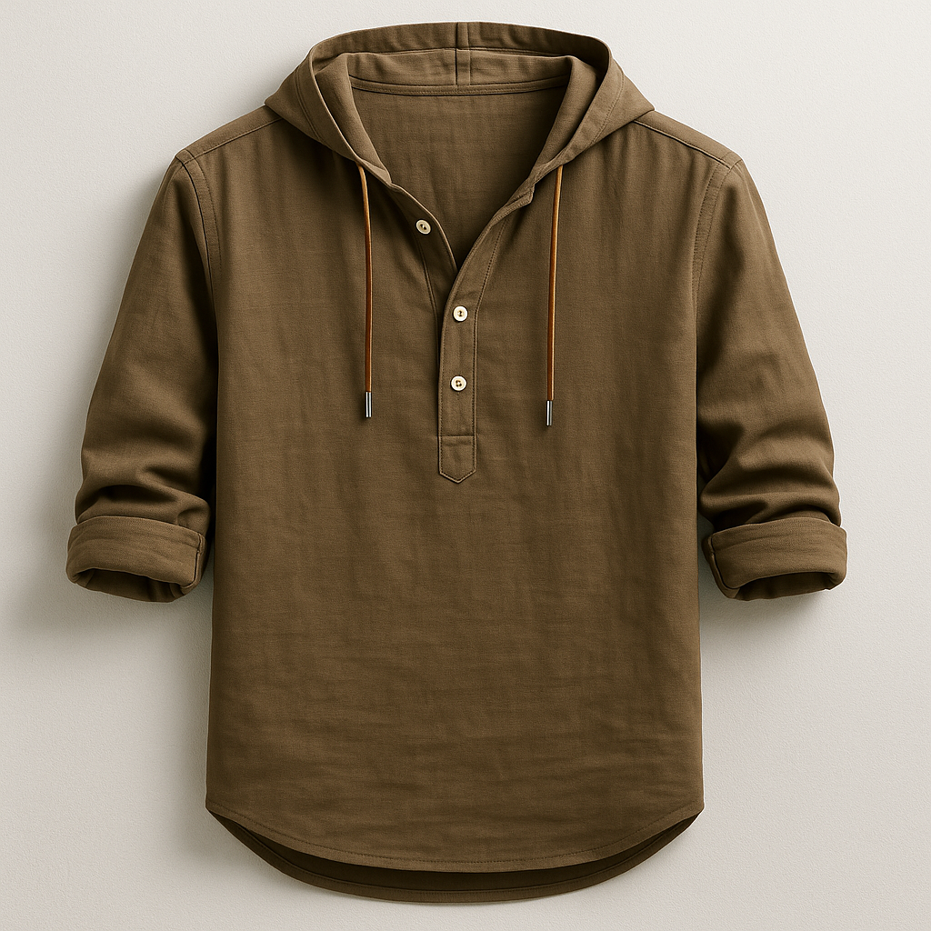 Hessel | Comfortabel Overhemden met Capuchon