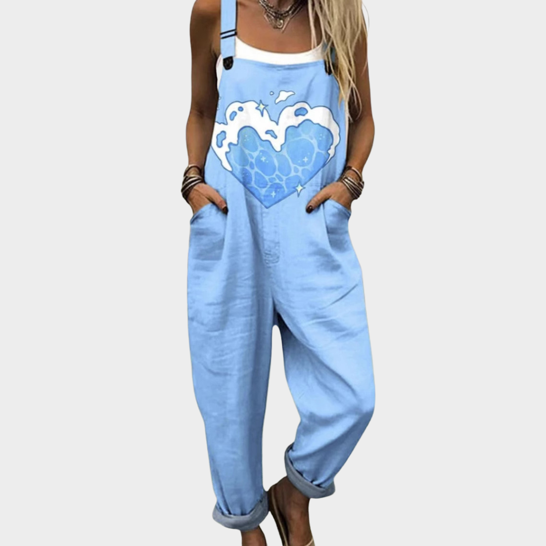 Comfortabele Gedrukte Overalls