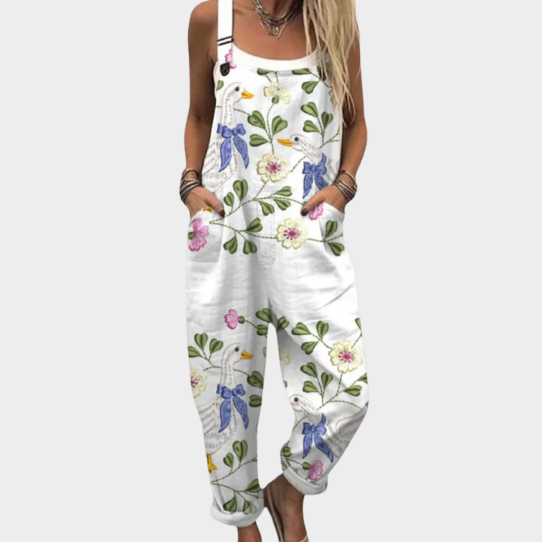 Comfortabele Gedrukte Overalls