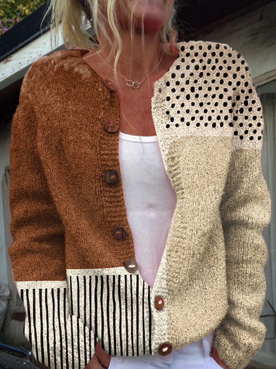 Beertje | Vintage gebreide cardigan