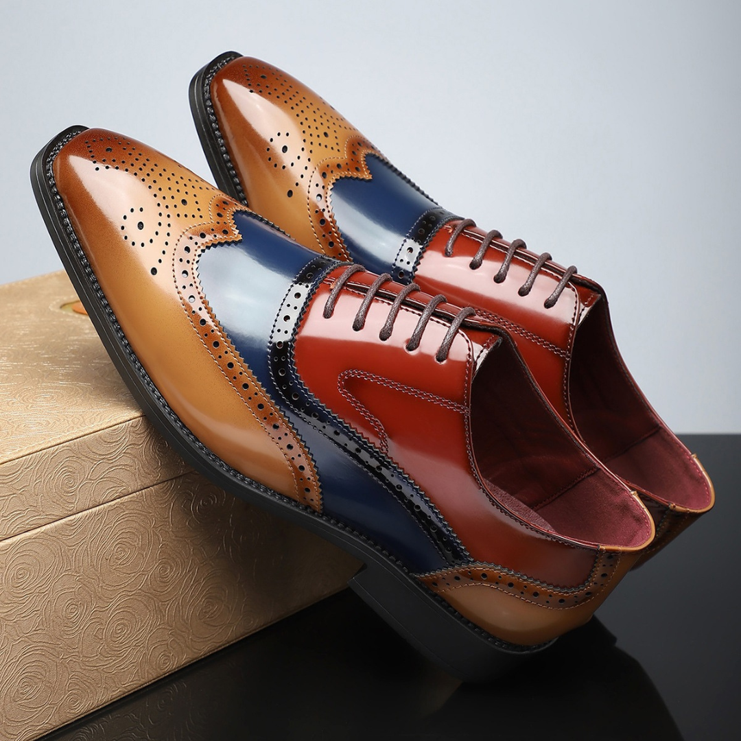 Rene | Klassieke leren wingtip brogues