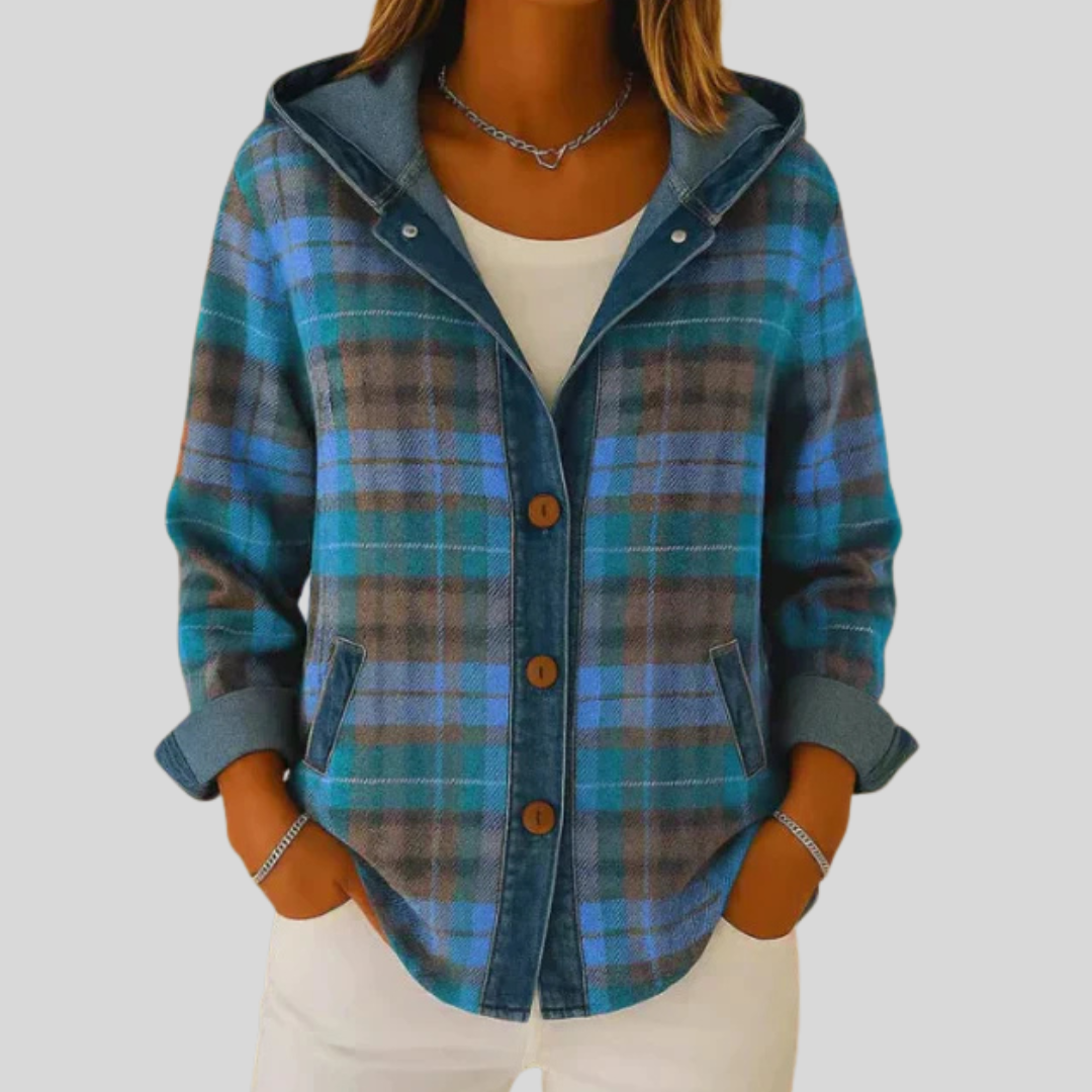 Hoi | Geruite Sweatshirts Jacket