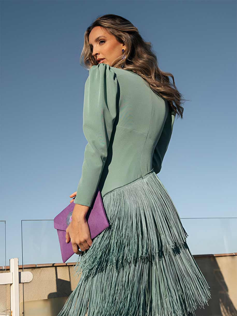 Elegante Franje Jurk - Maison Claire en Sylvie