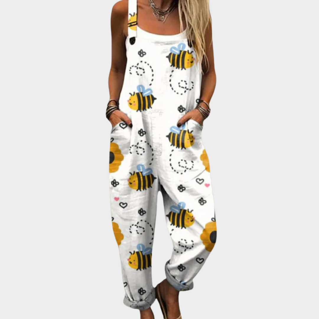 Comfortabele Gedrukte Overalls