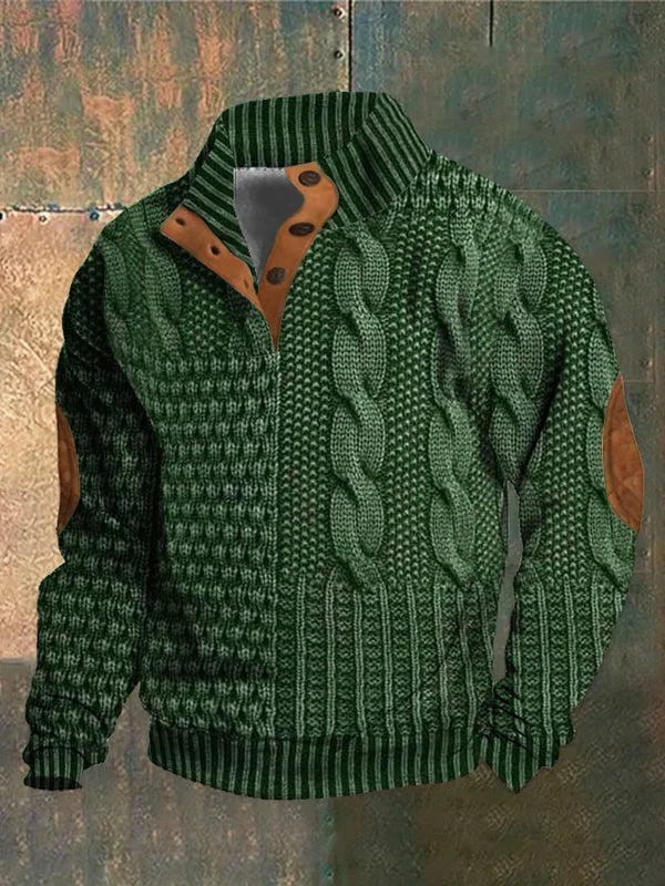 Bram | Gestructureerde ritskraag pullover