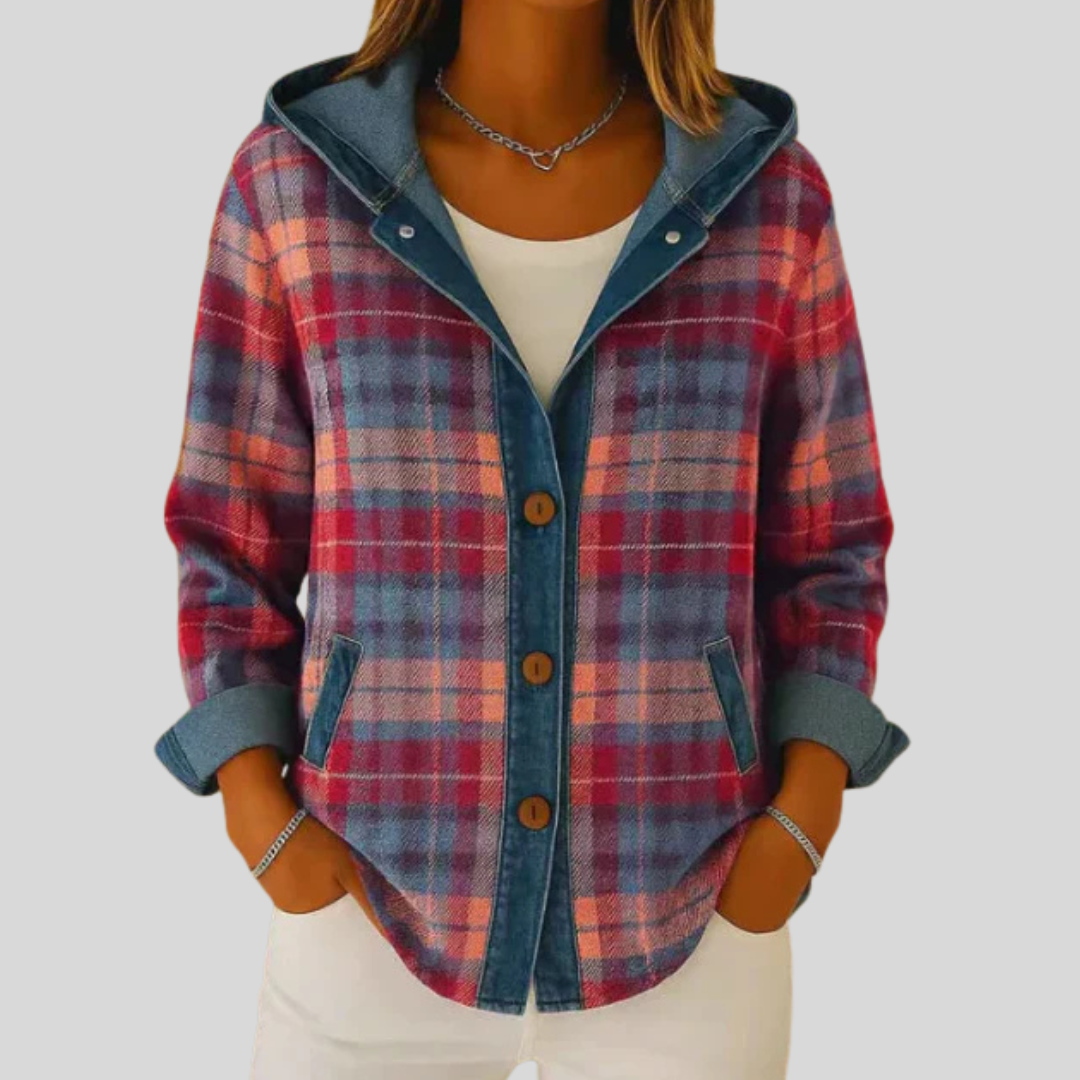 Hoi | Geruite Sweatshirts Jacket