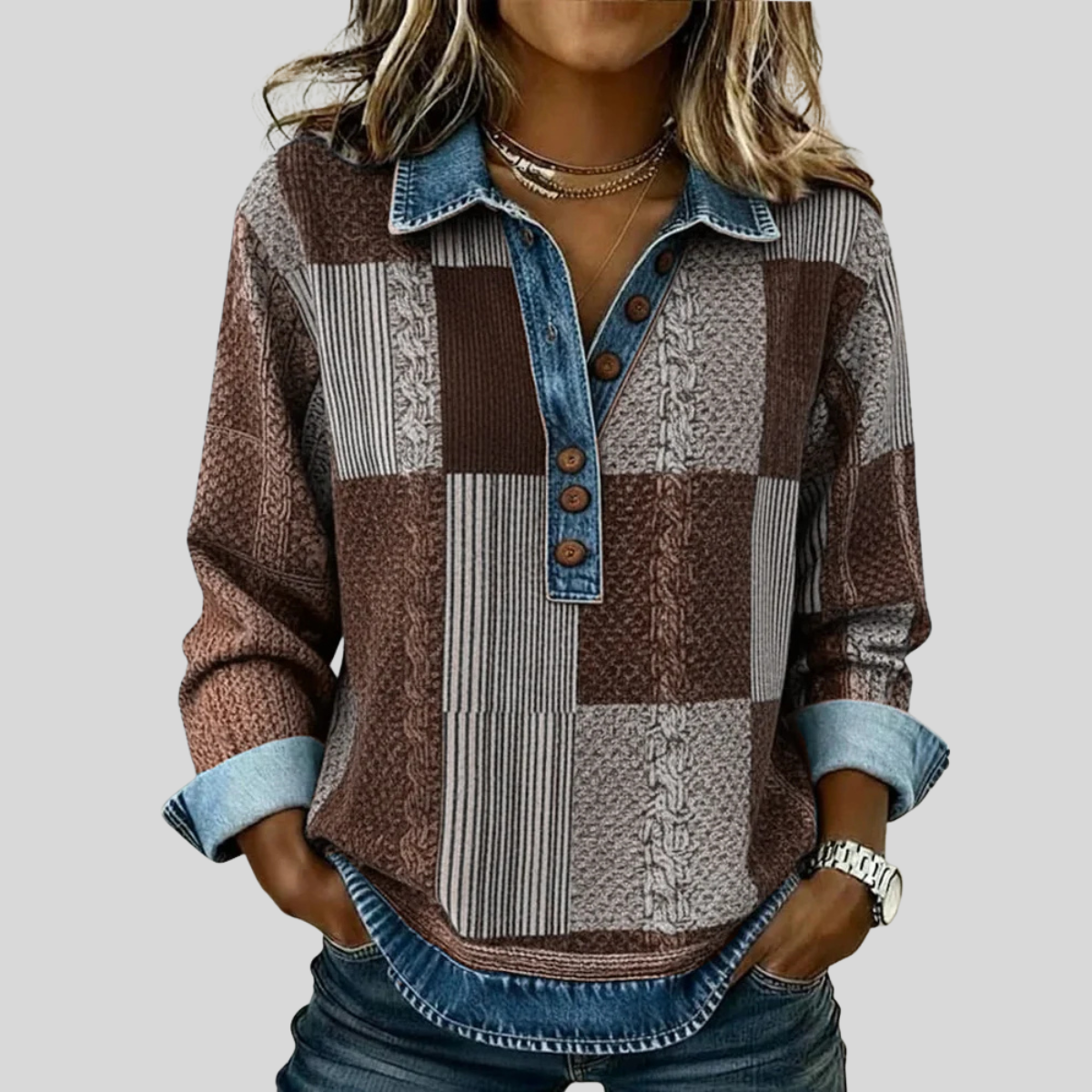 Franciska | Patchwork Sweatshirts