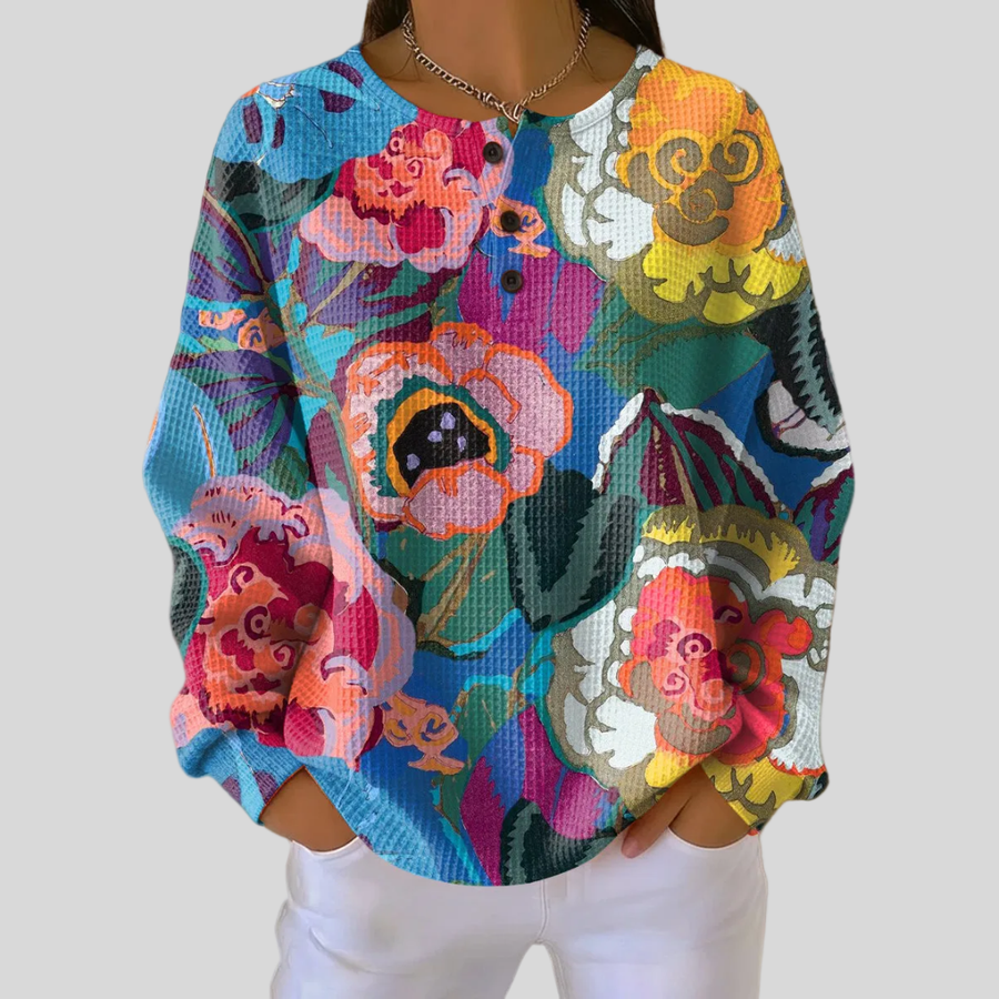 Ashana | Kleurrijke bloemen Sweatshirts