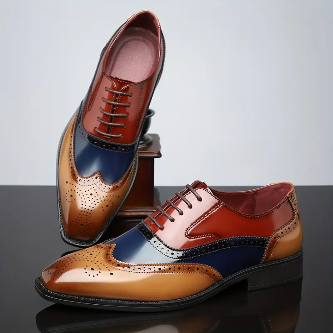 Rene | Klassieke leren wingtip brogues