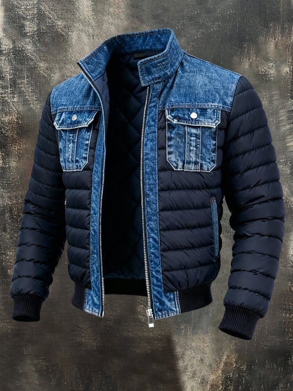 Luca | Gewatteerde jeansjacket