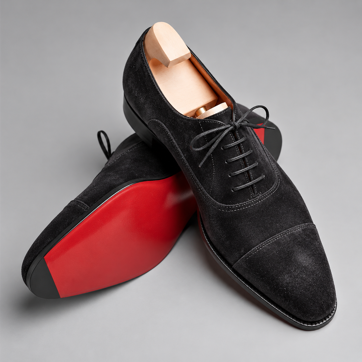 Laurens | Suède Oxfords schoenen