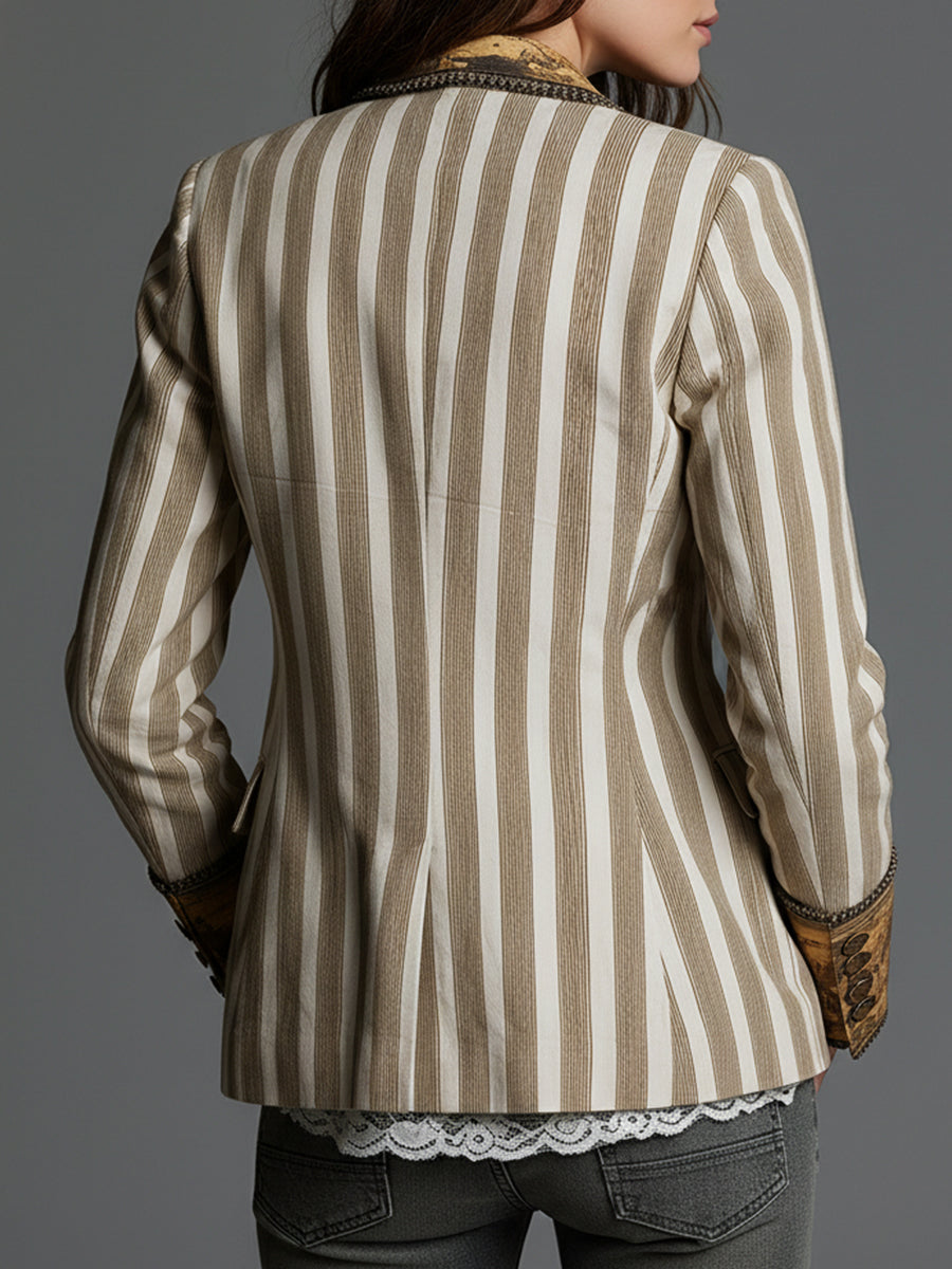 Geertje | Gestreepte Blazer