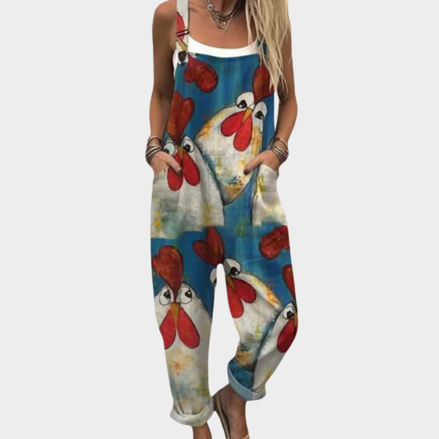 Comfortabele Gedrukte Overalls