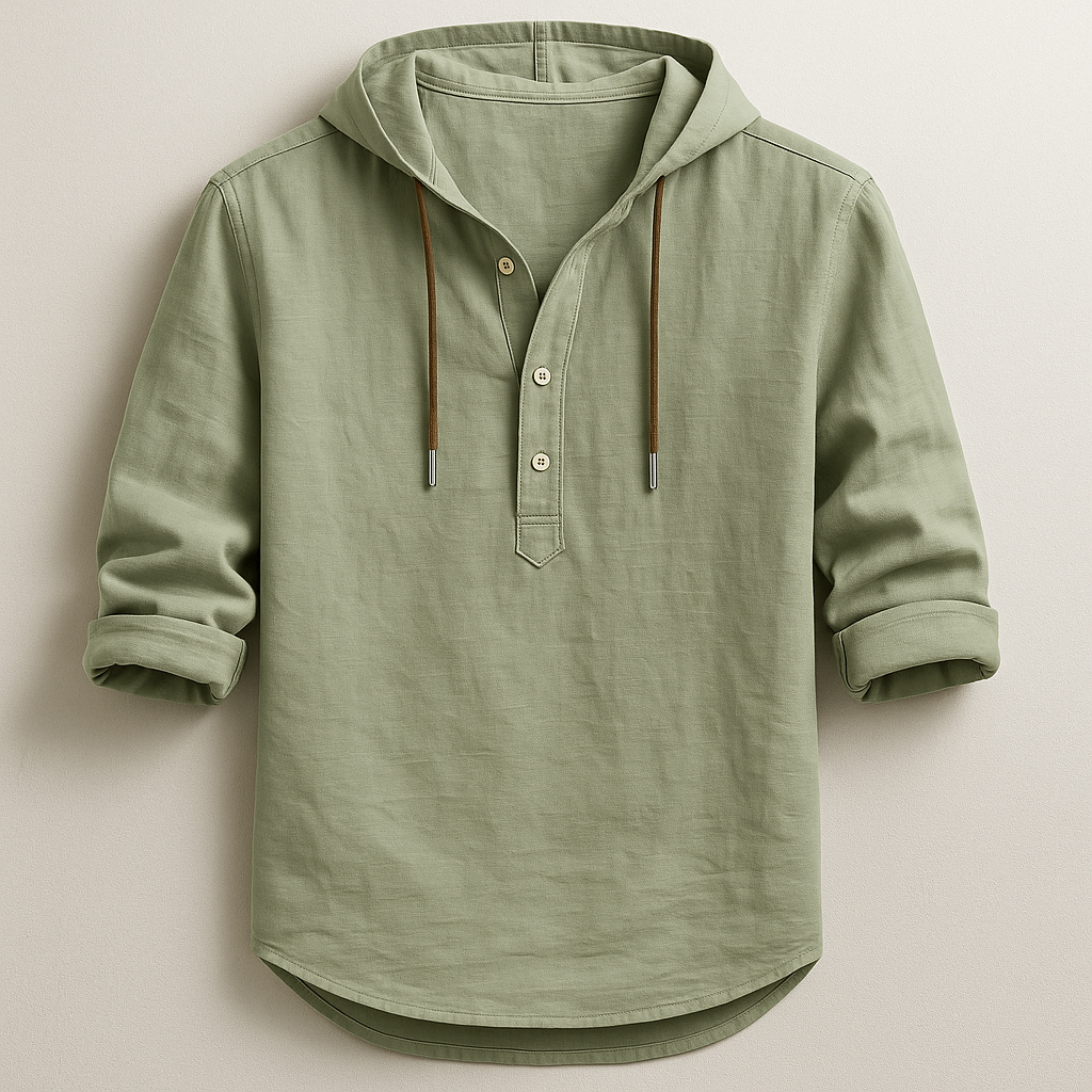 Hessel | Comfortabel Overhemden met Capuchon