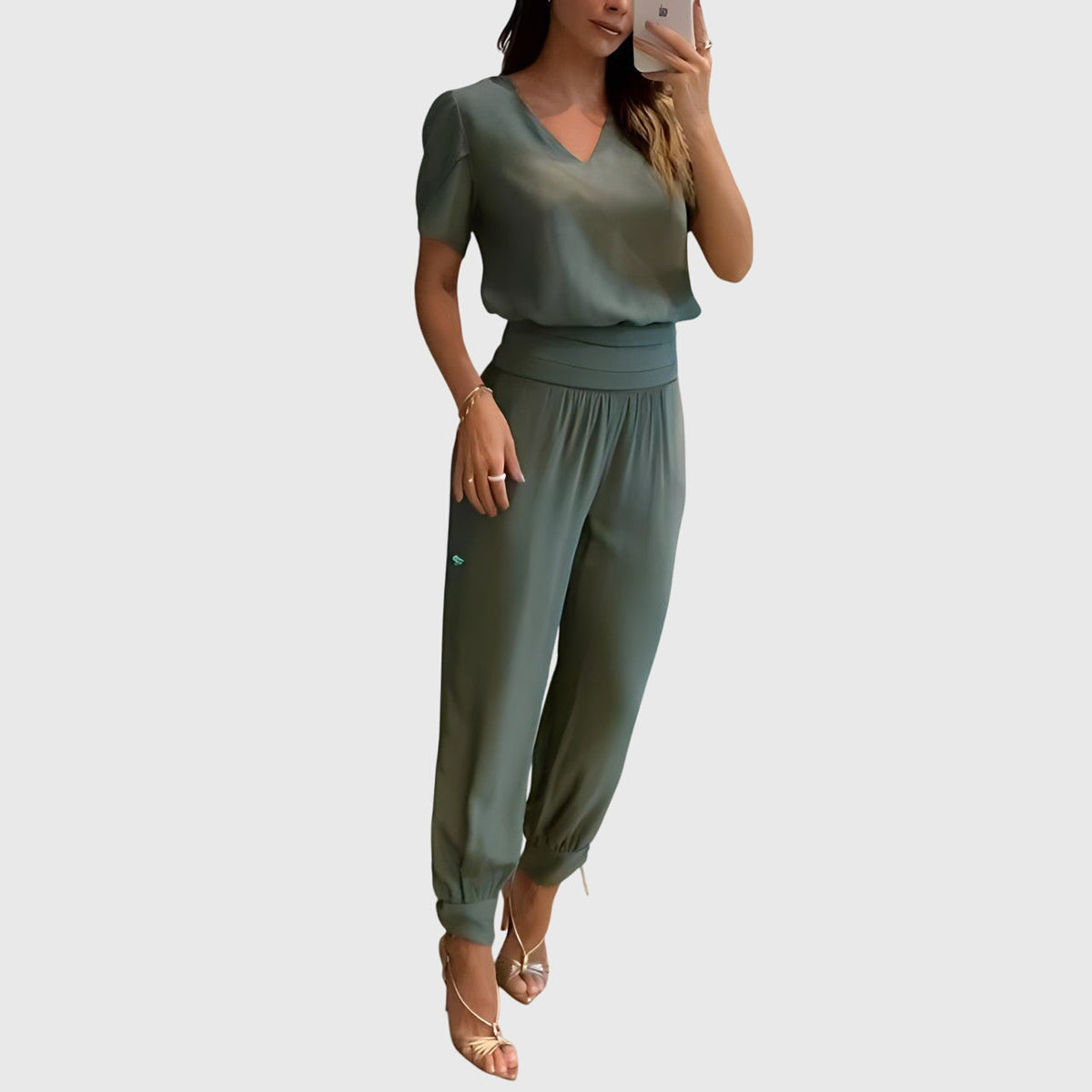 Jennifer™ | Stijlvolle Blouse en Broek Set