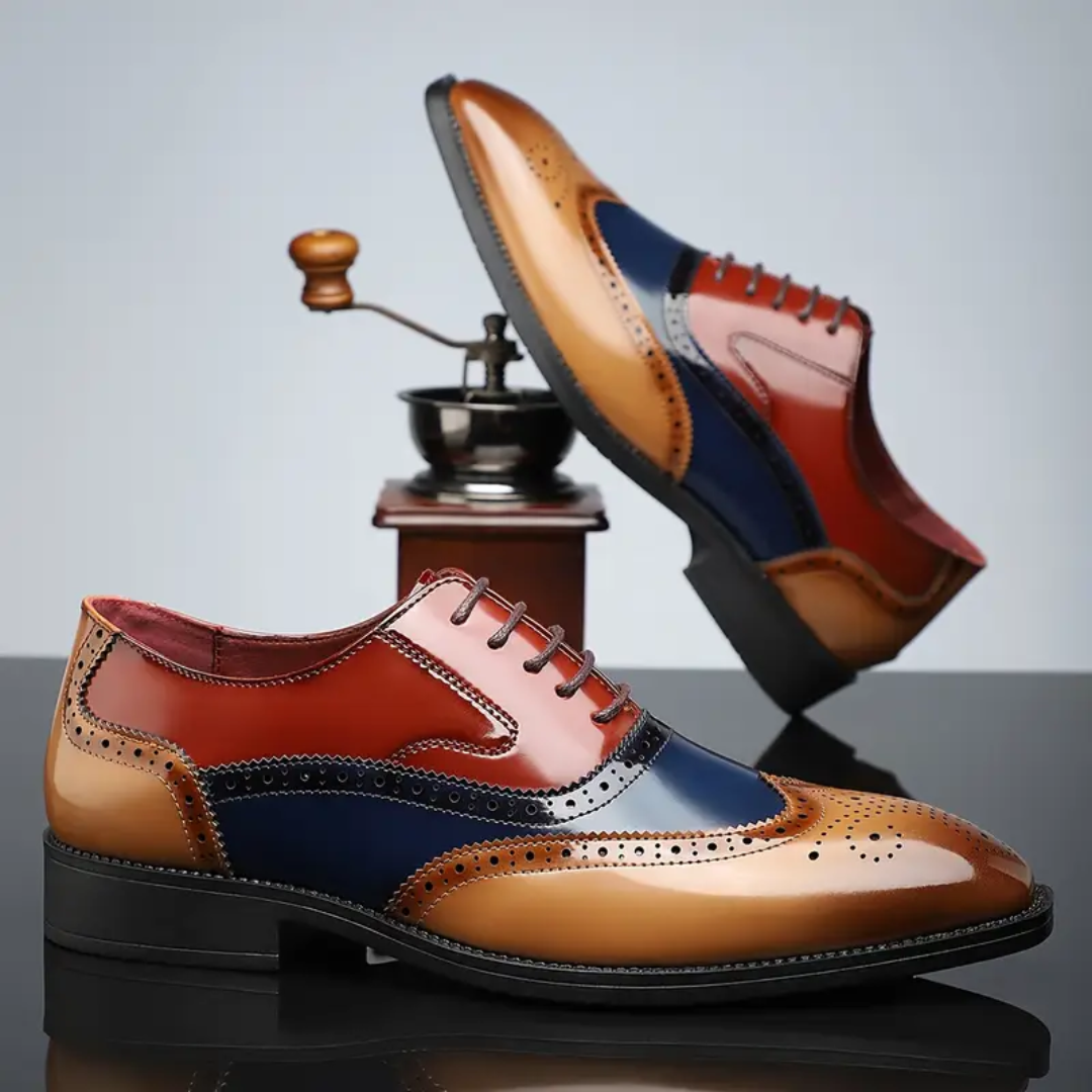 Rene | Klassieke leren wingtip brogues