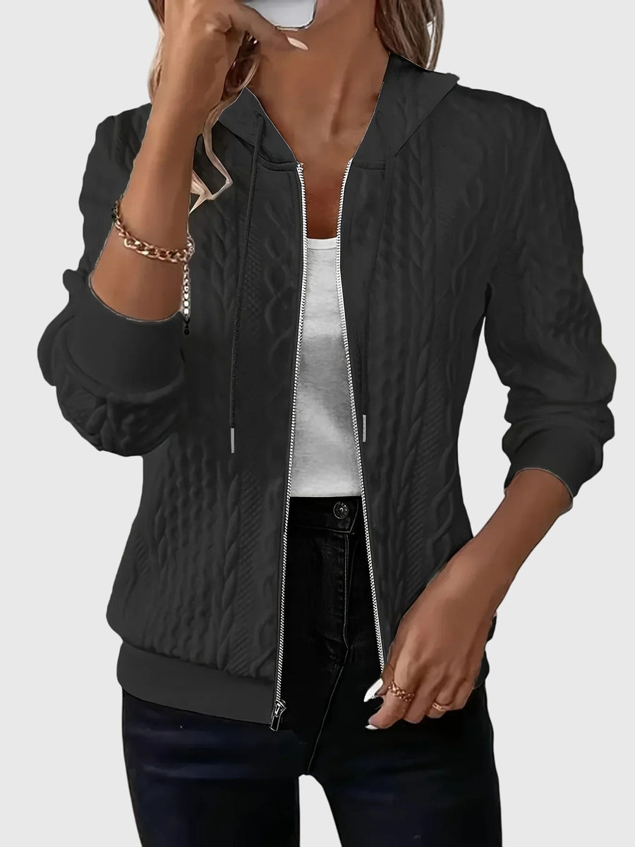 Alysha | Gestoffeerde zip-up jassen