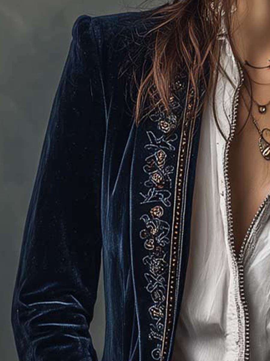 Françoise | Luxe Blazer met broderingen