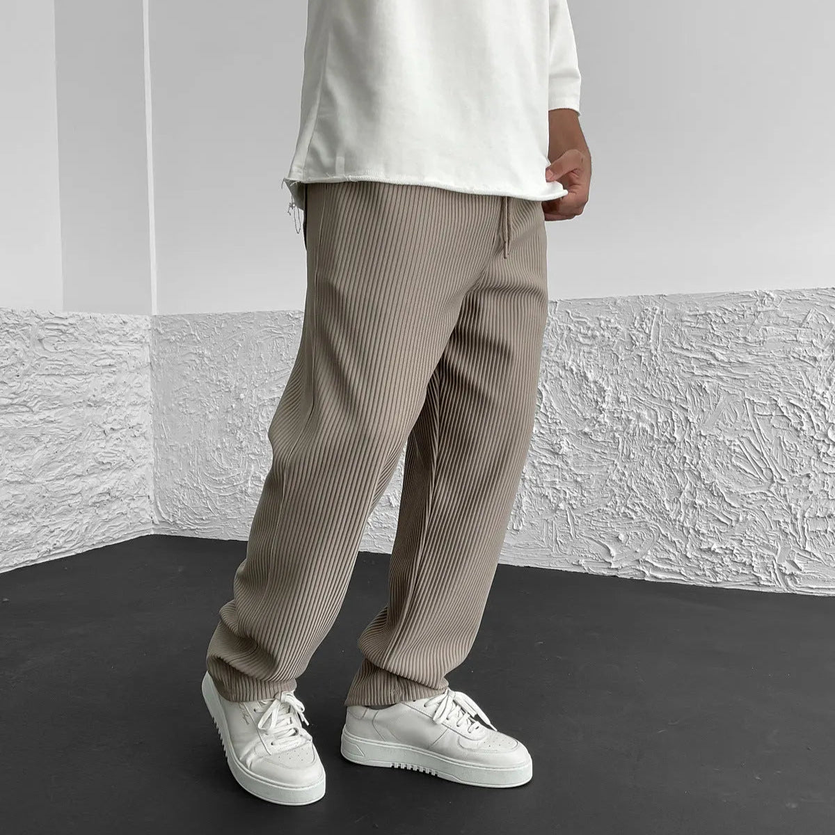Hugo | Geribde broek casual