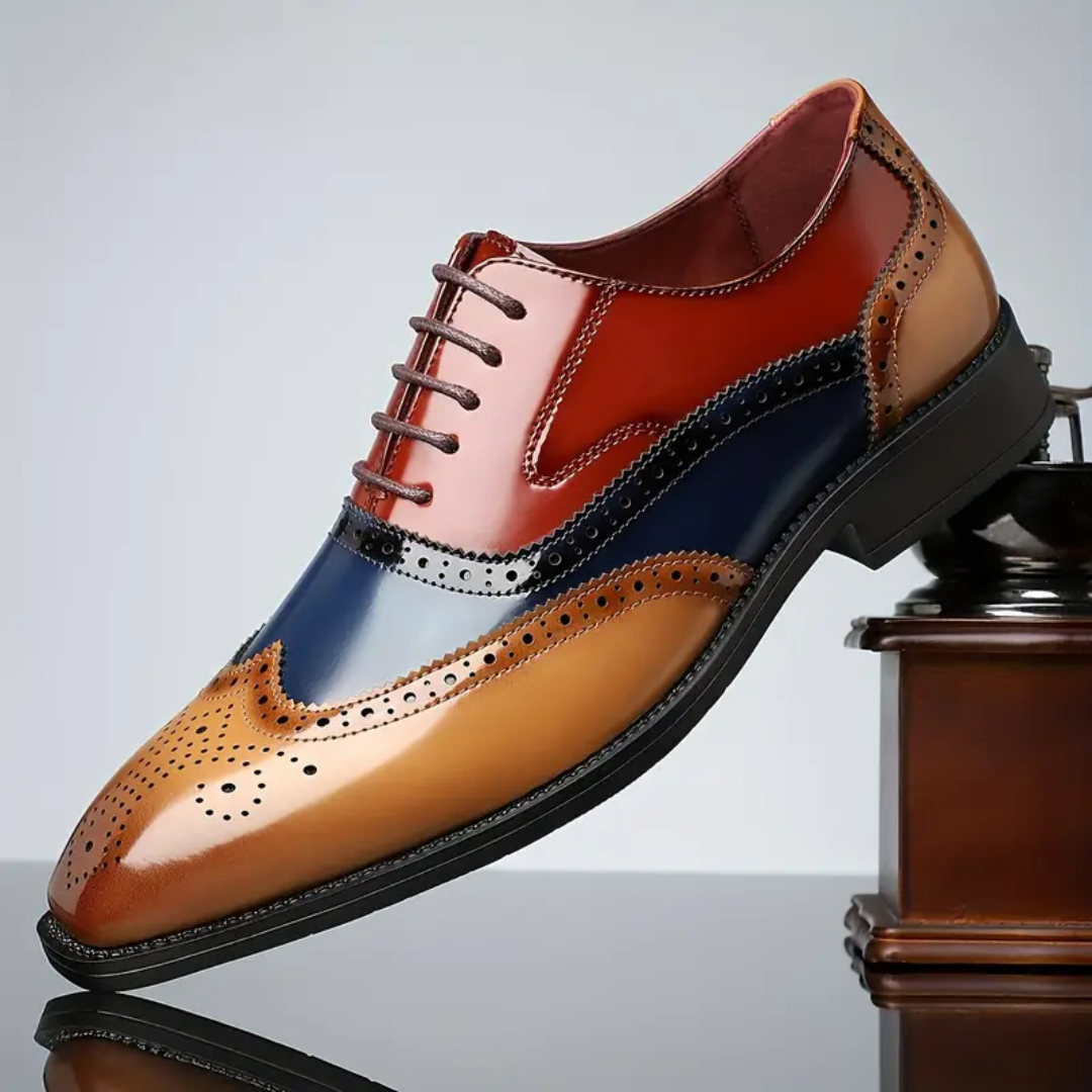 Rene | Klassieke leren wingtip brogues