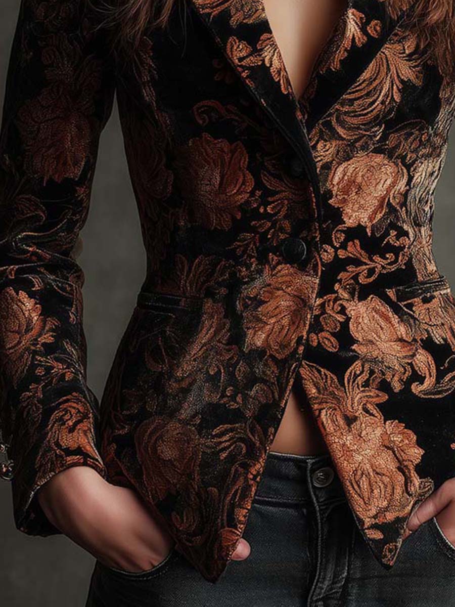 Anne-Maria | Blazer met bloemprint