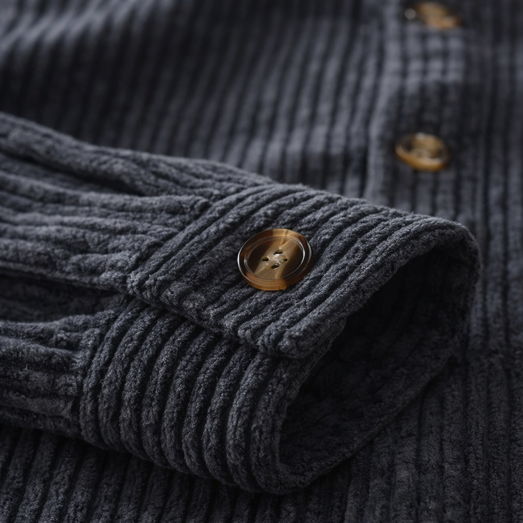 Gerard | Ribfluwelen overshirt