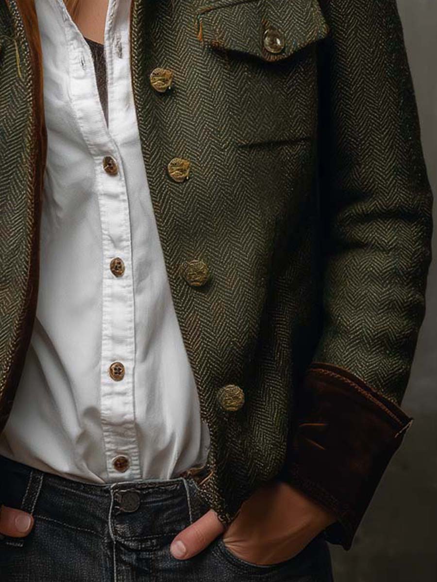 Anne-Fleur | Heritage herringbone blazer